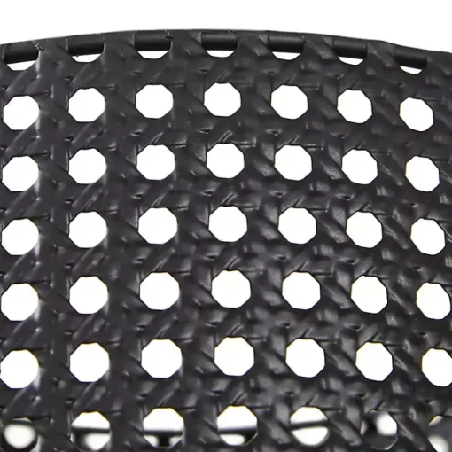 Black Metal Basket Weave Planters, Set of 3