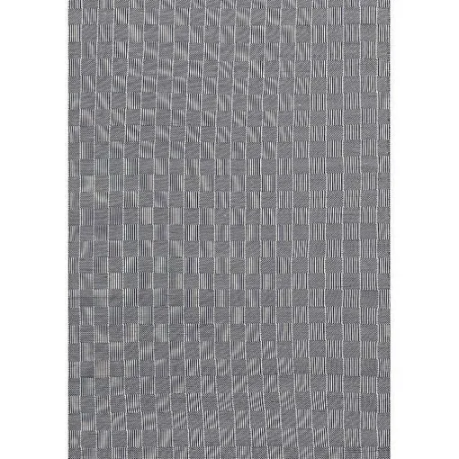 Blue & Ivory Checkered Indoor/Outdoor Rug, 8x10