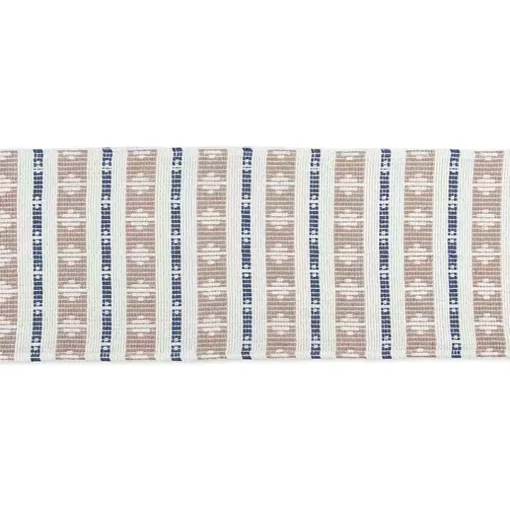 Blue and Stone Diamond Table Runner, 108 in.