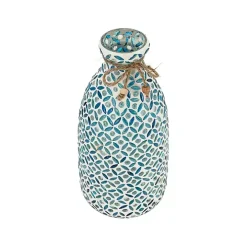 Blue Glass Mosaic Vase