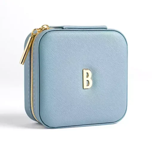 Blue Monogram B Travel Jewelry Box