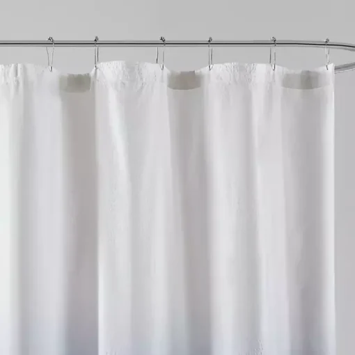 Blue Ombre Seersucker Shower Curtain