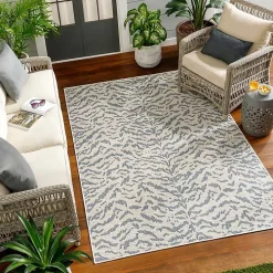 Blue Ravello Outdoor Rug, 6x9