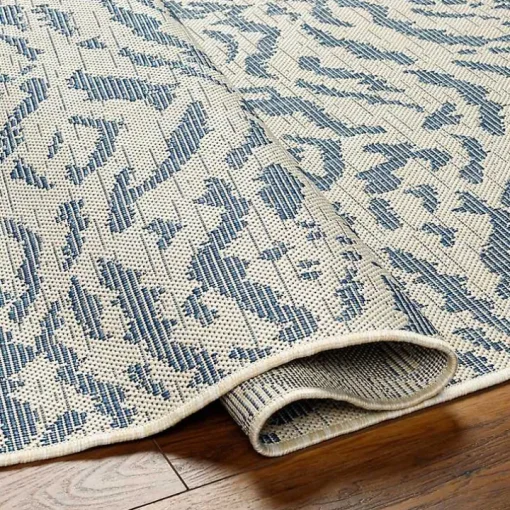 Blue Ravello Outdoor Rug, 6x9