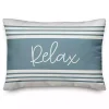 Blue Striped Relax Outdoor Pillow