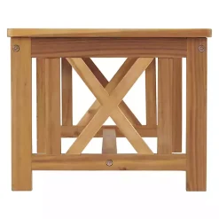 Blue X-Back Acacia Wood 2-pc. Outdoor Living Set