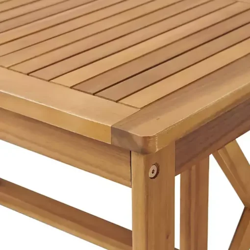 Blue X-Back Acacia Wood 2-pc. Outdoor Living Set