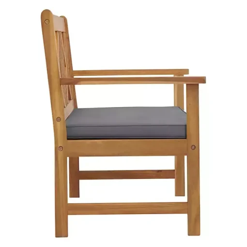 Blue X-Back Acacia Wood 2-pc. Outdoor Living Set