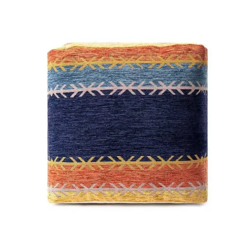 Boho Turkish Stripe Ultra-Soft Pouf