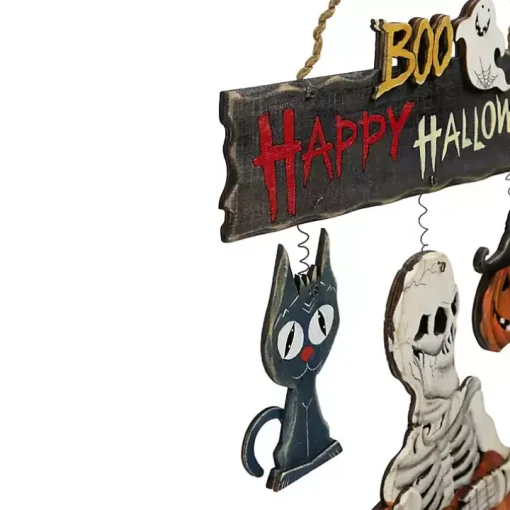 Boo Happy Halloween Wall Sign