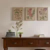 Botanical Linen Art Prints, Set of 3