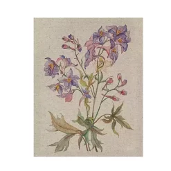 Botanical Linen Art Prints, Set of 3