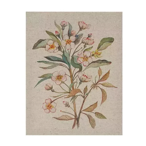 Botanical Linen Art Prints, Set of 3