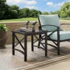 Bronze Metal Dayton Outdoor Side Table
