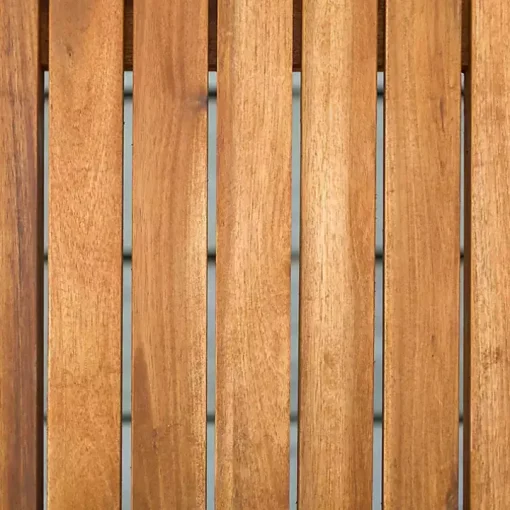 Brown Acacia Wood Outdoor Bench