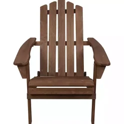 Brown Folding Outdoor Adirondack Chair
