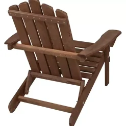 Brown Folding Outdoor Adirondack Chair
