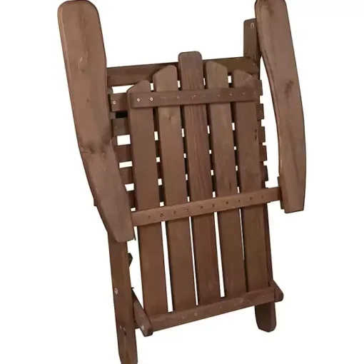 Brown Folding Outdoor Adirondack Chair