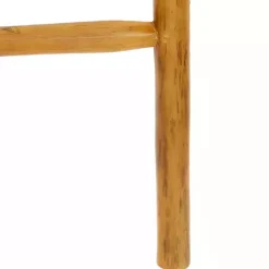 Brown Teak Wood Leaning Ladder