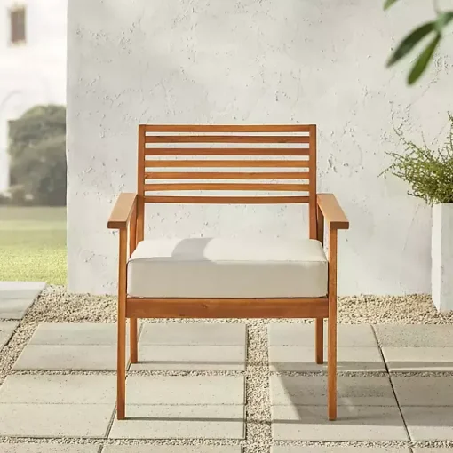 Brown Zane Outdoor Club Chair