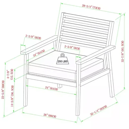 Brown Zane Outdoor Club Chair