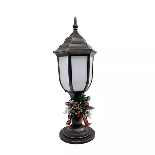 Brushed Bronze Fireglow Lamp Post