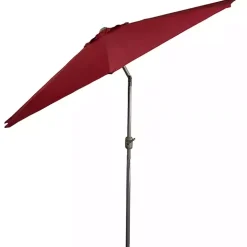 Burgundy Tilt Hand Crank Outdoor Umbrella