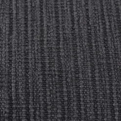 Charcoal Gray Subtle Striped Oversized Pillow
