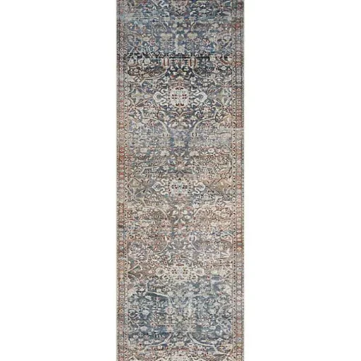 Chris Loves Julia x Loloi Jules Dark Blue Rug, 2x9