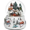 Christmas Rotating Train Musical Glitter Dome