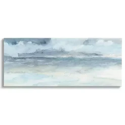 Cloudy Ocean Waves Canvas Art Print, 48x20 in.