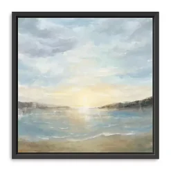 Coastal Sunset Framed Canvas Art Print, 30x30 in.
