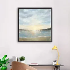 Coastal Sunset Framed Canvas Art Print, 30x30 in.