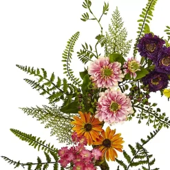 Colorful Mixed Floral Wreath