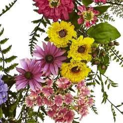Colorful Mixed Floral Wreath