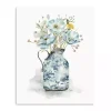 Cottage Garden Blues I Canvas Art Print