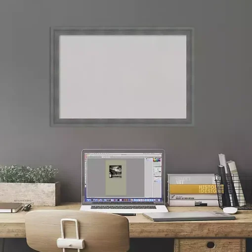 Dark Gray Framed Corkboard