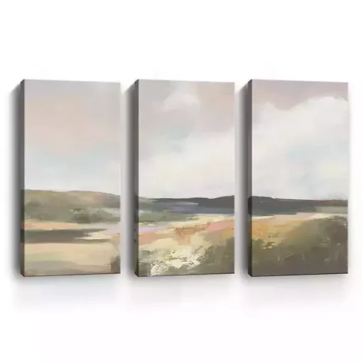 Dawn by the Water Canvas Art Prints, Set of 3