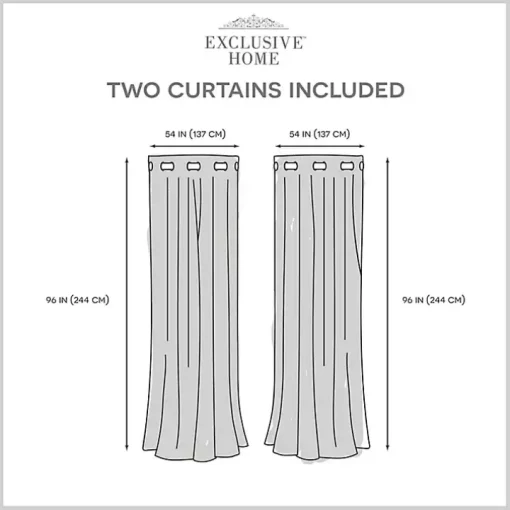 Dove Gray Floral 2-pc. Curtain Panel Set, 96 in.