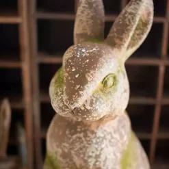 Faux Concrete Rabbit Outdoor Statue
