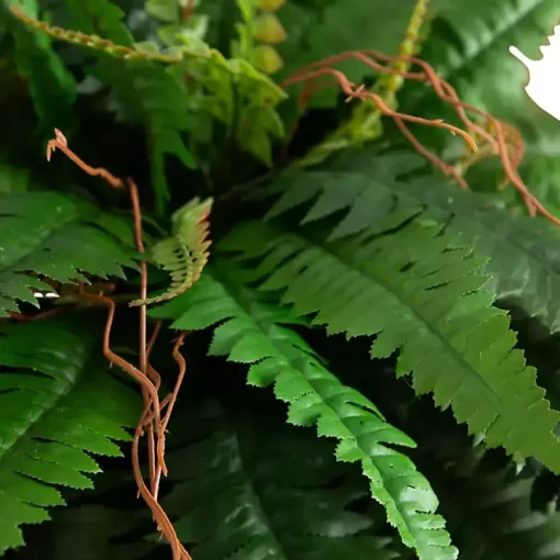 Fern in Gold Metal Planter