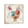 Flowered Hen Canvas Art Print