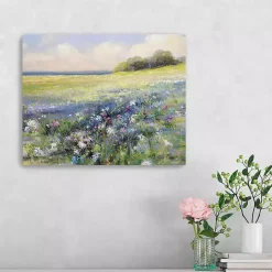 Flowers by the Sea Canvas Art Print