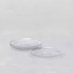 Fortessa Clear Jupiter Salad Plates, Set of 4