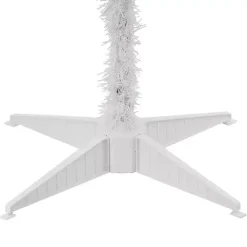 4 ft. Pre-Lit White Tinsel Christmas Tree