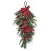 Gilded Poinsettia Christmas Swag