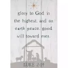 Glory to God Nativity Wall Plaque
