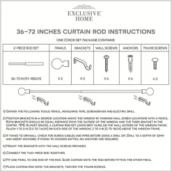 Gold Aged Mercury Sphere Curtain Rod, 72 in.