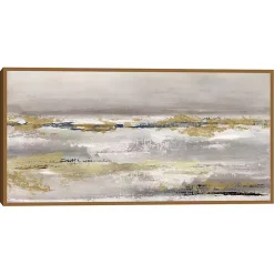 Golden Fog Framed Canvas Art Print