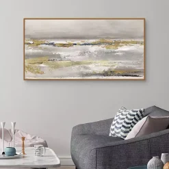 Golden Fog Framed Canvas Art Print